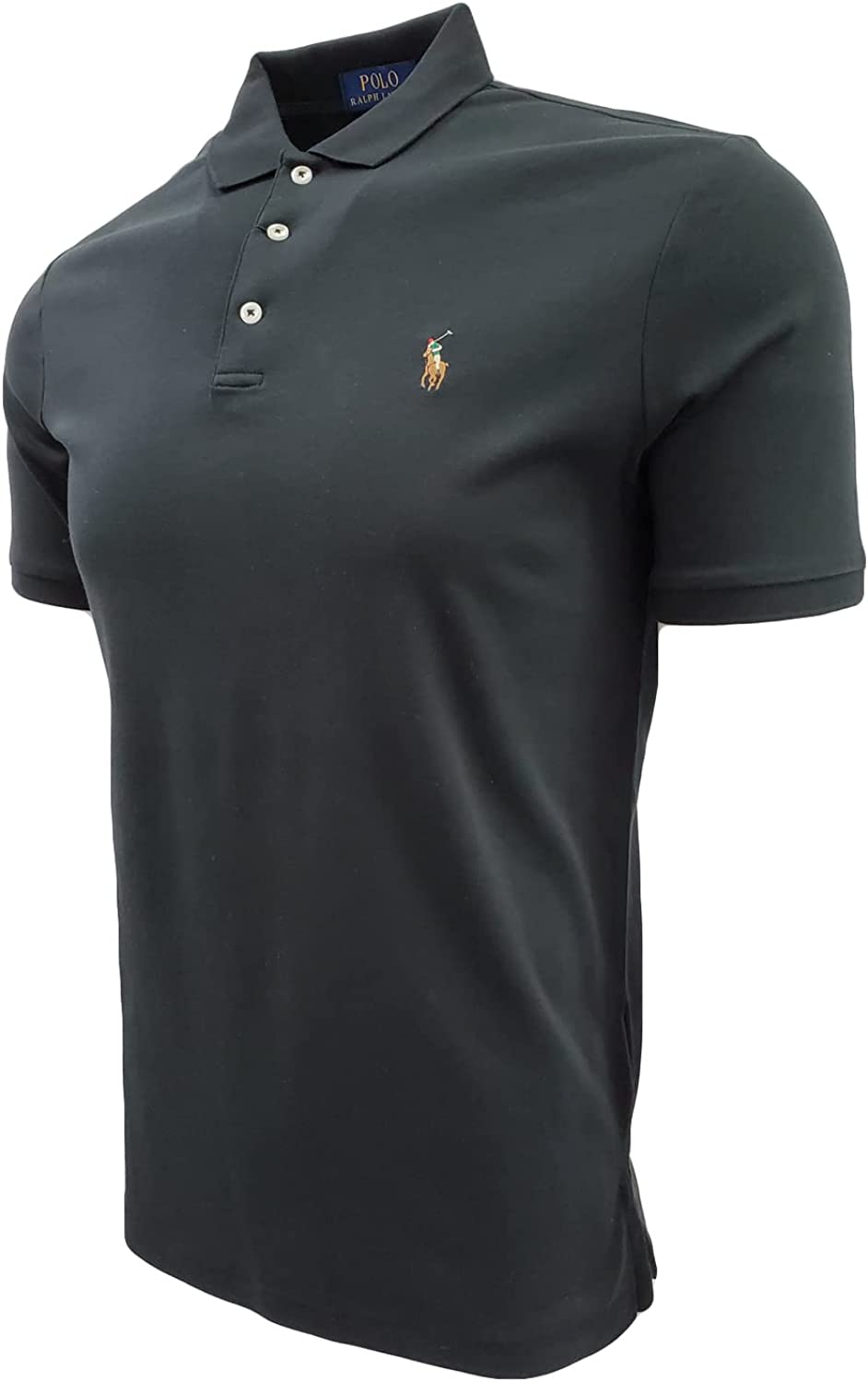 POLO RALPH LAUREN Men's Short Sleeve Knit Pima Polo
