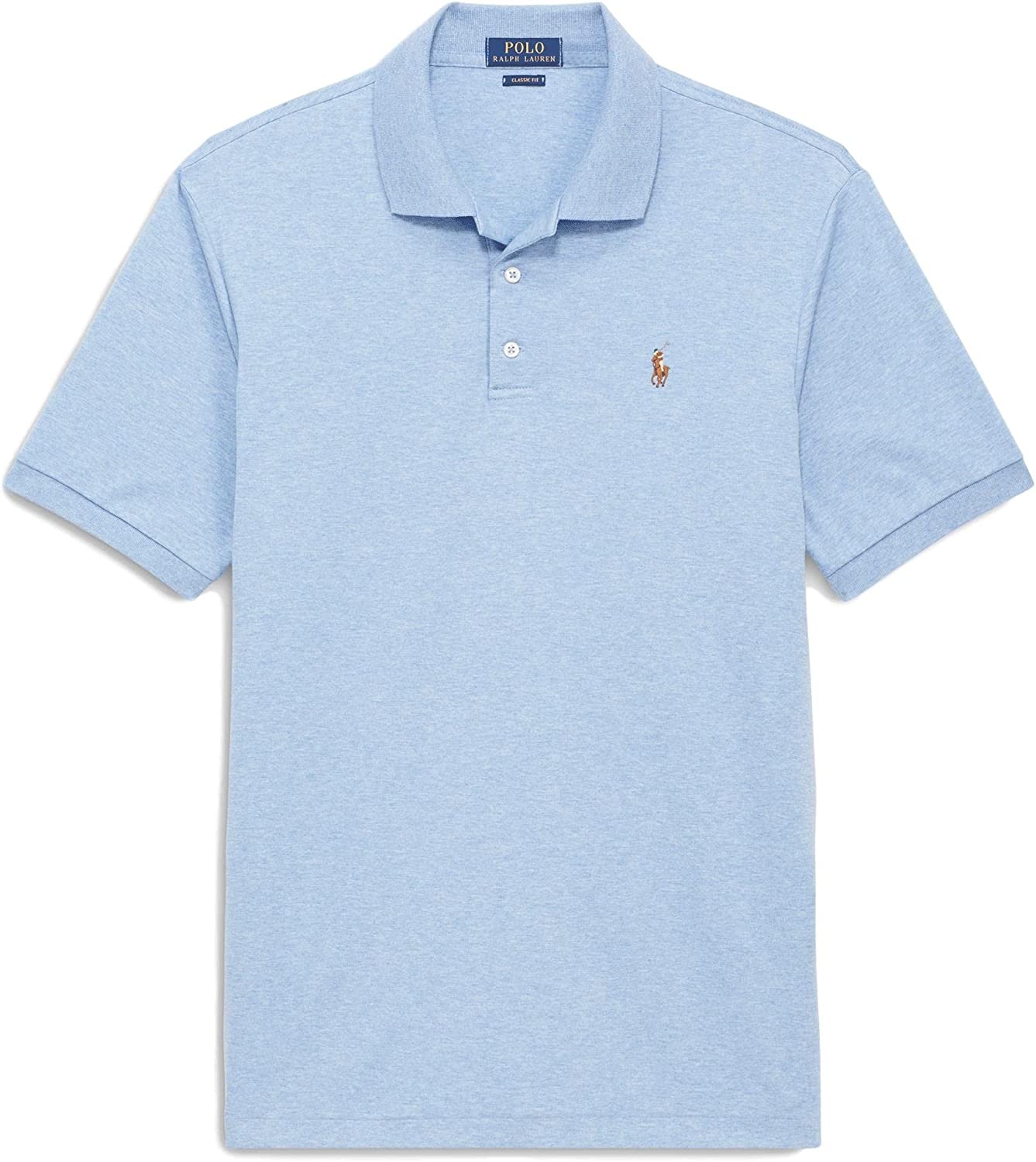 POLO RALPH LAUREN Men's Short Sleeve Knit Pima Polo