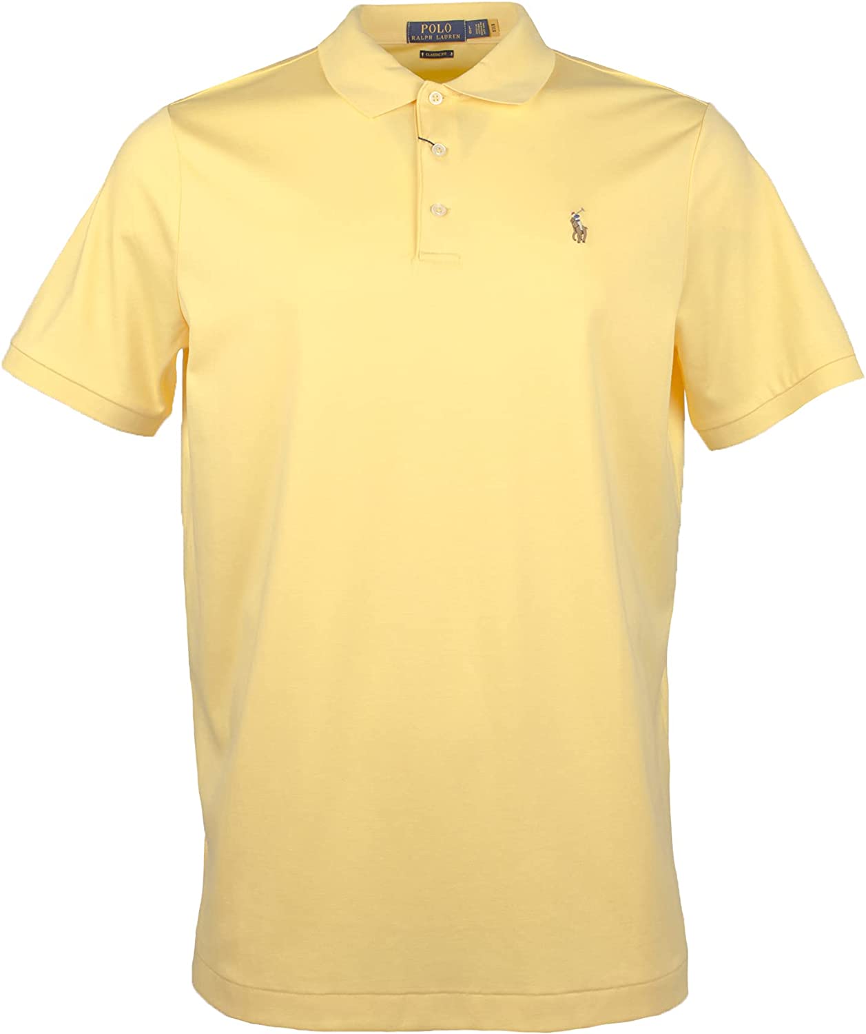 POLO RALPH LAUREN Men's Short Sleeve Knit Pima Polo