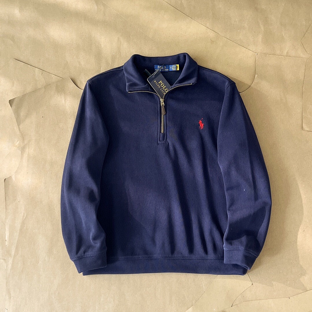 Ralph Lauren Men's Half zip stand collar sweatshirt jacket
