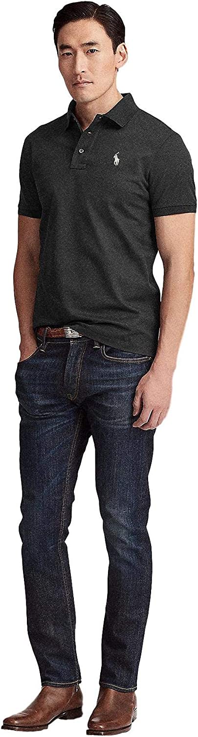 POLO RALPH LAUREN Men's Short Sleeve Knit Pima Polo