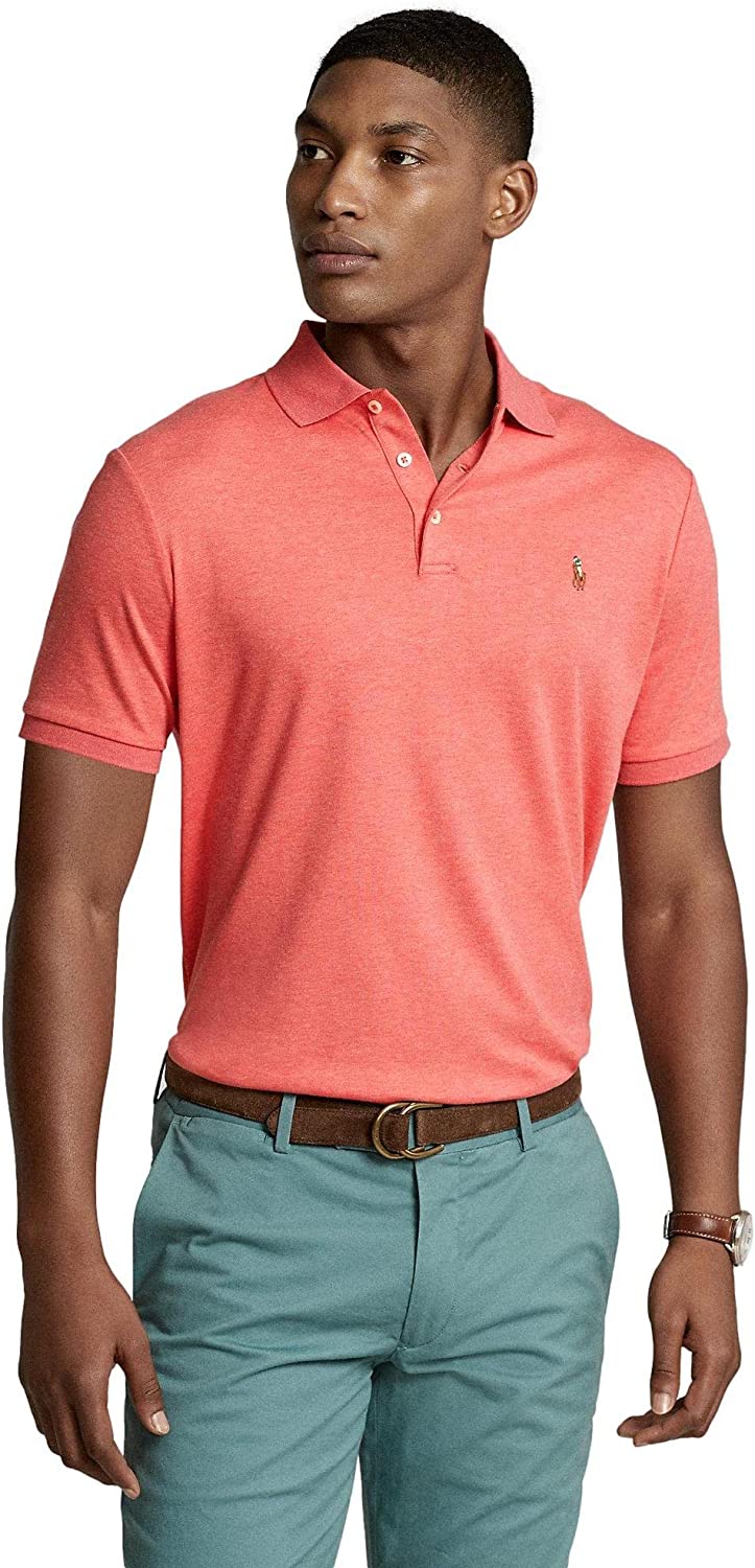 POLO RALPH LAUREN Men's Short Sleeve Knit Pima Polo