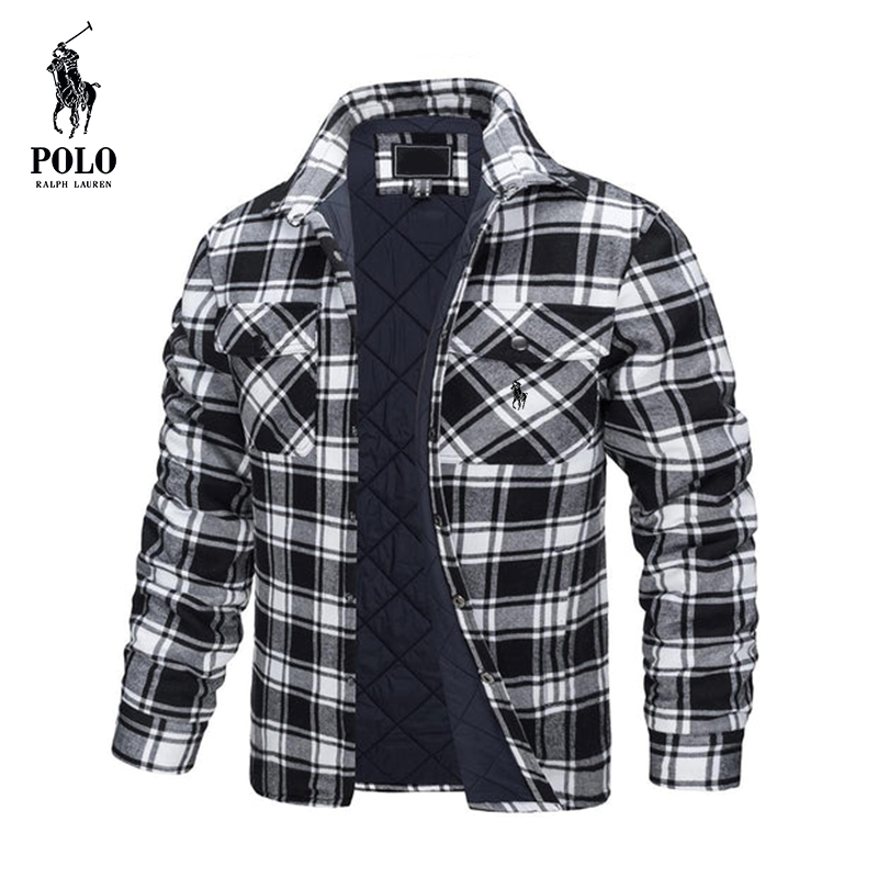 Ralph Lauren Men's Flannel Shirt Long Sleeve Button Down Jacket