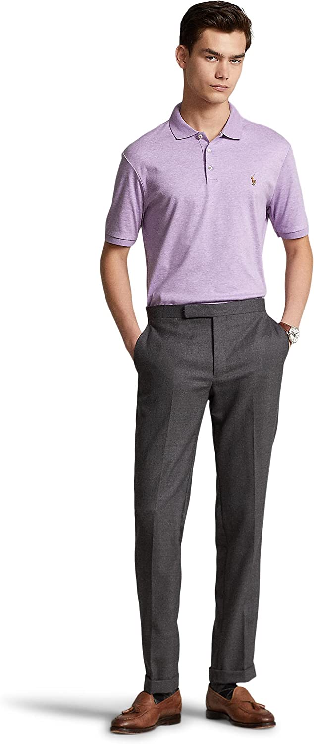 POLO RALPH LAUREN Men's Short Sleeve Knit Pima Polo