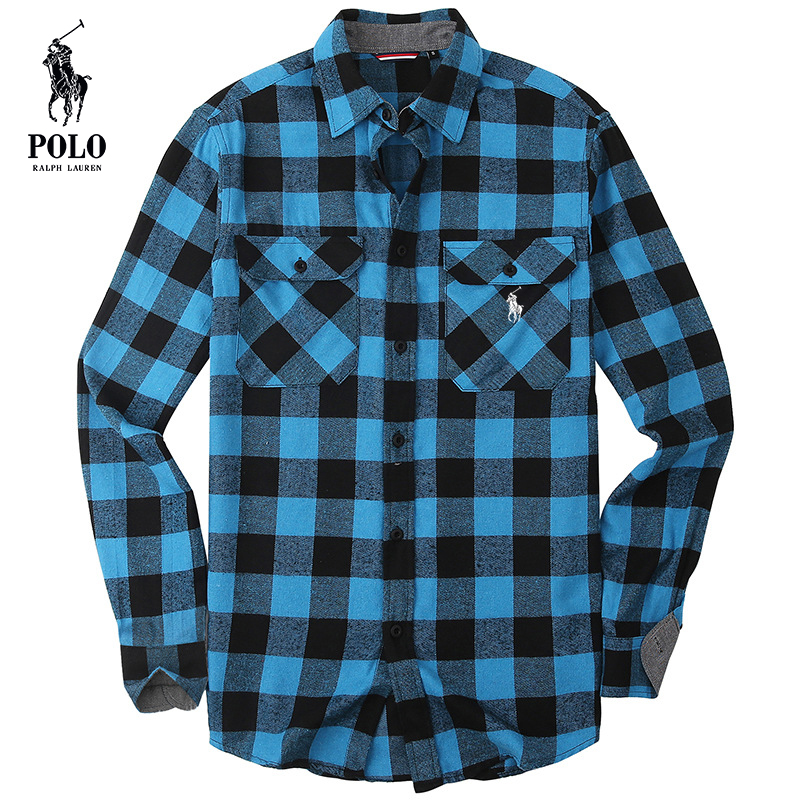 Ralph Lauren Men's flannel plaid shirt（Last day of limited time specials）