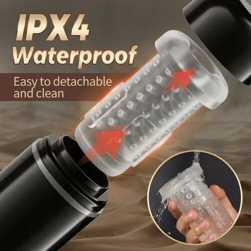 Superbuyg�?7 Thrusting 7 Rotating Male Masturbator With Lifelike 3D Channel