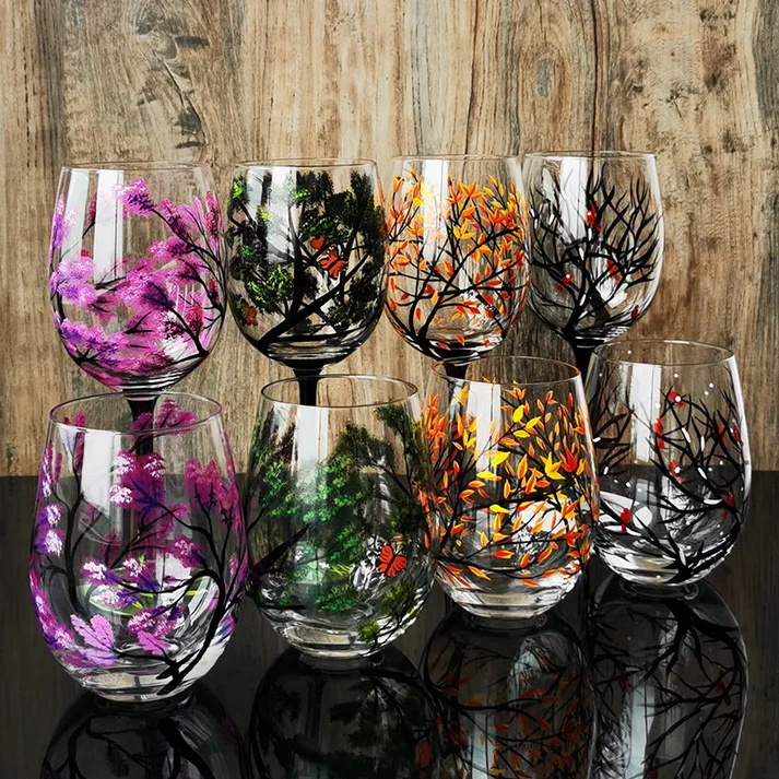 The Four Seasons Wine Glass