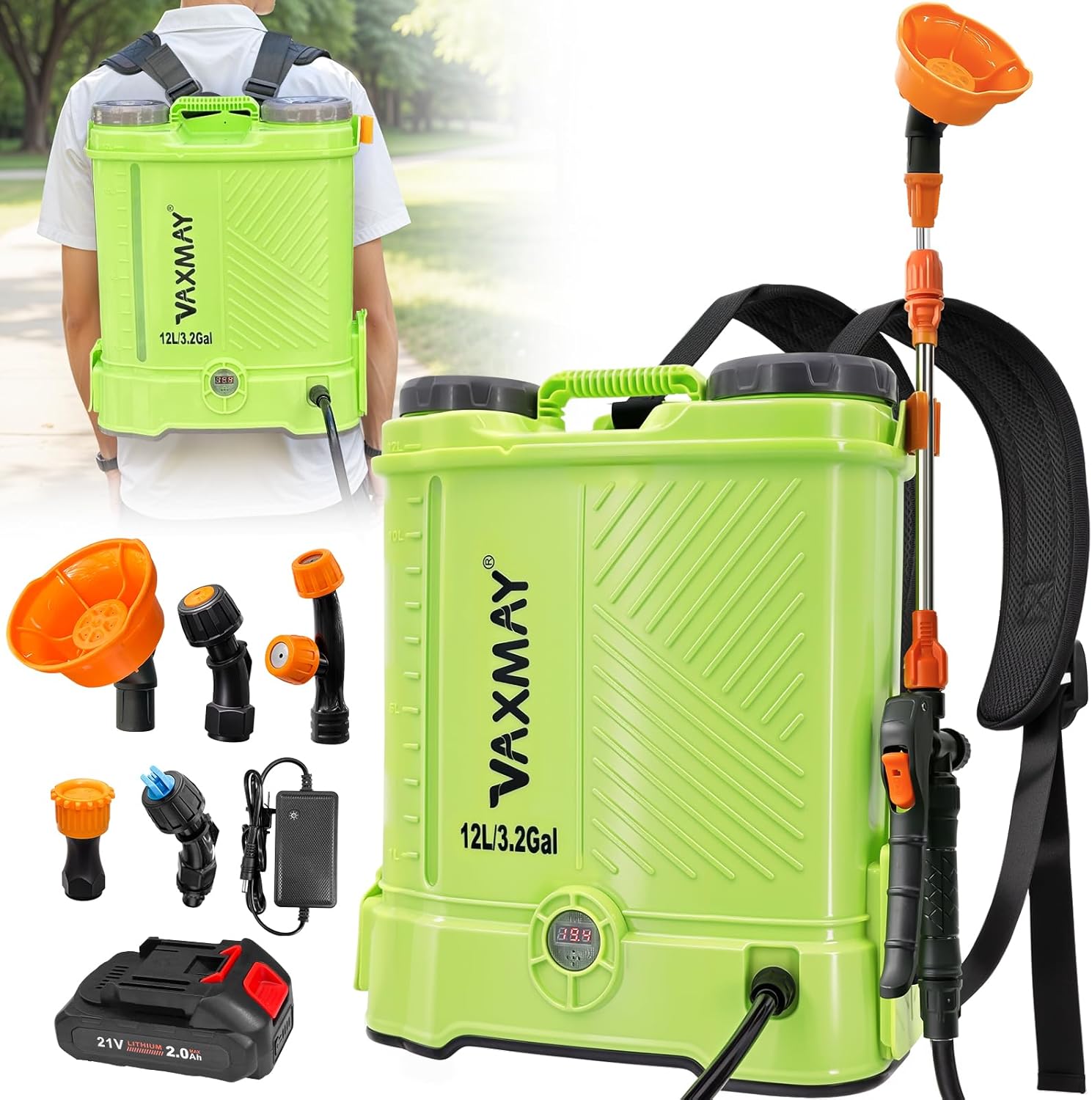 [Limited Time Special]Gallon Battery Powered Knapsack Sprayer, 5 Nozzles