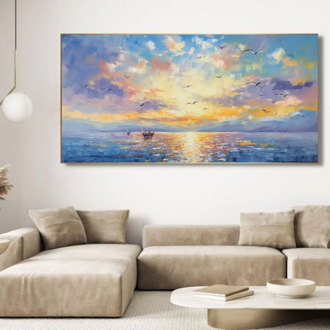 Sunset on the sea