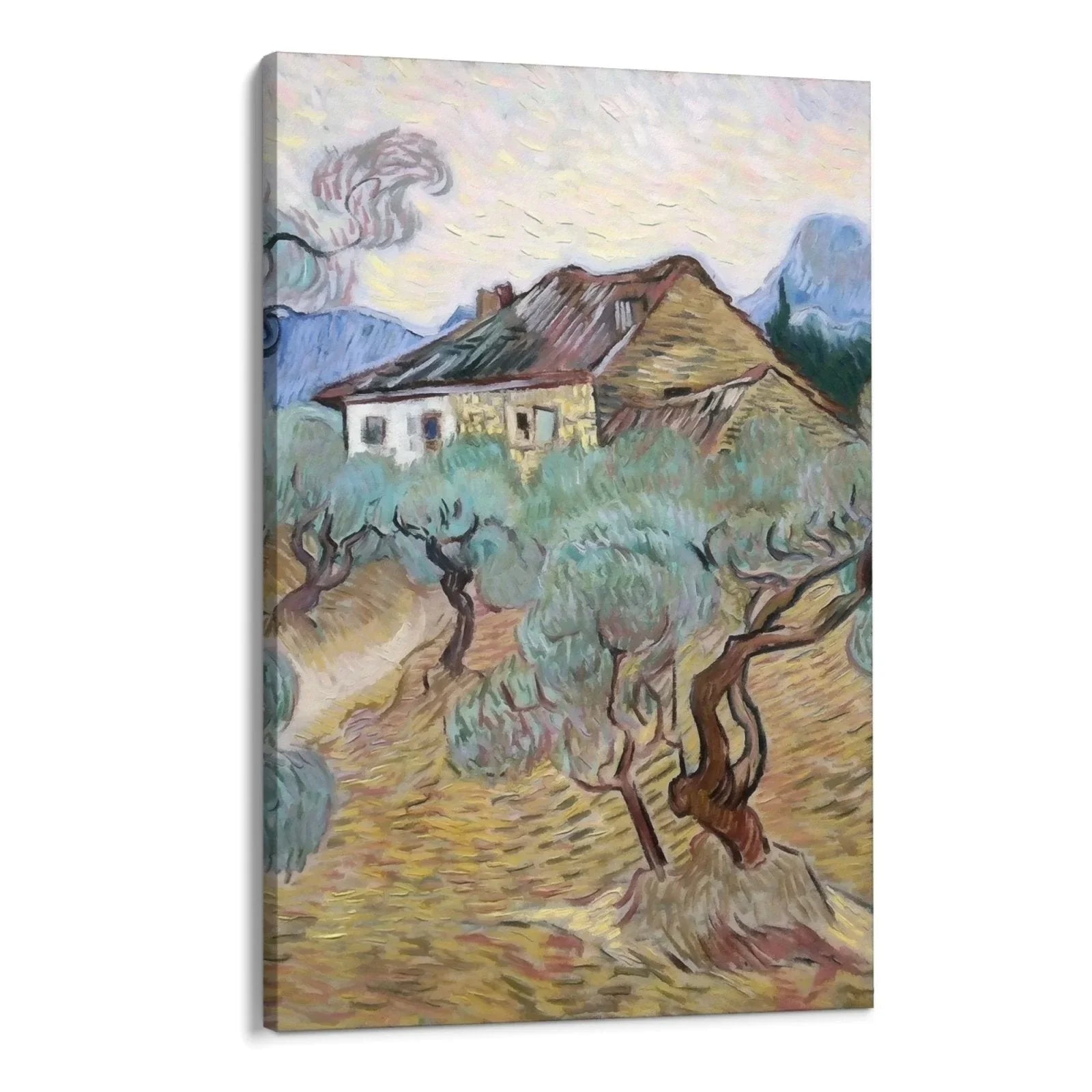 White Cottage Among Olive Trees, Vincent Van Gogh