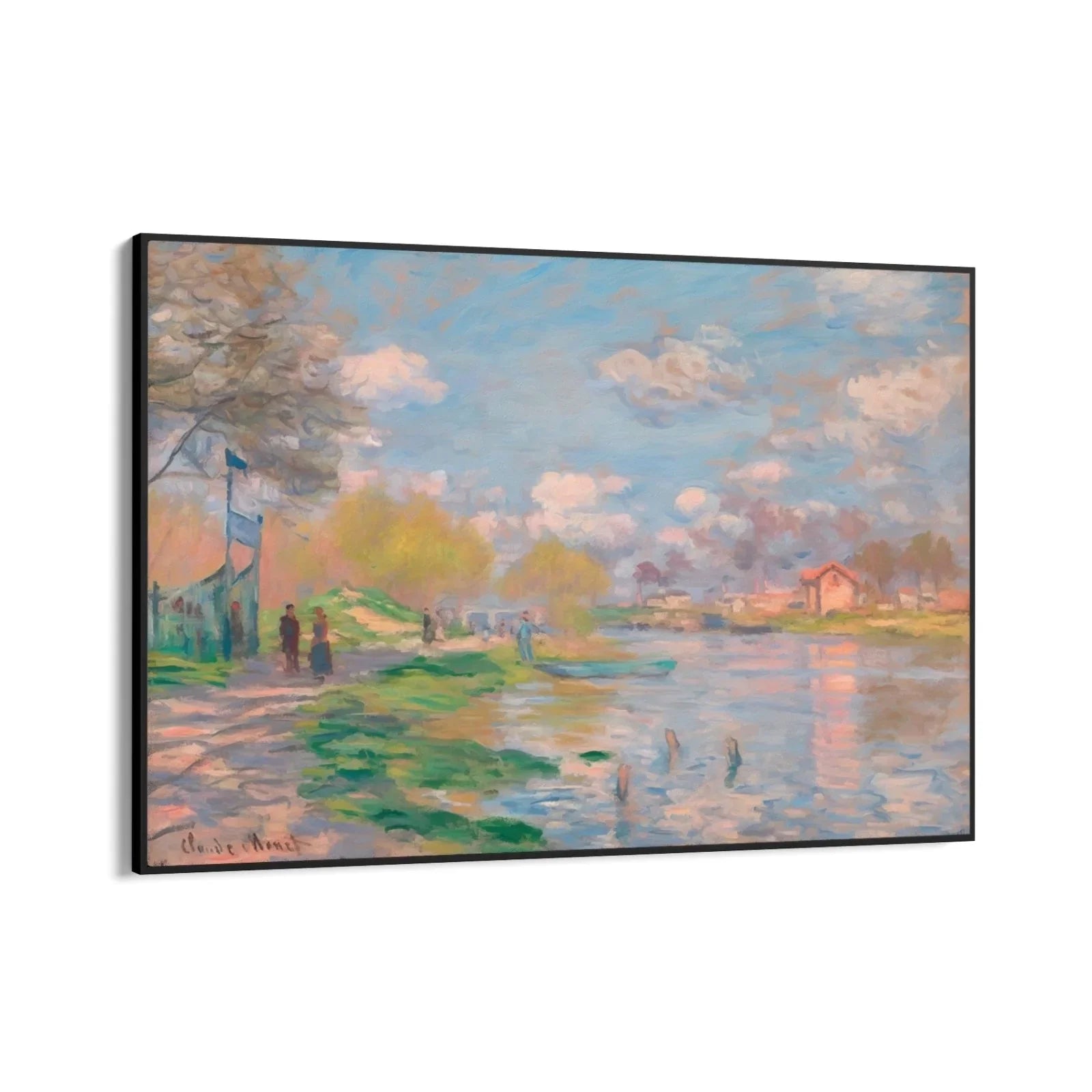 Spring along the Seine - Claude Monet