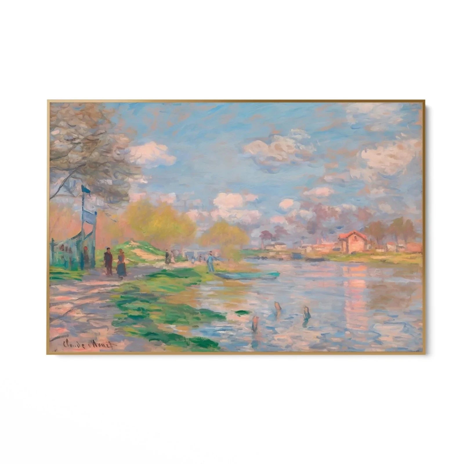 Spring along the Seine - Claude Monet