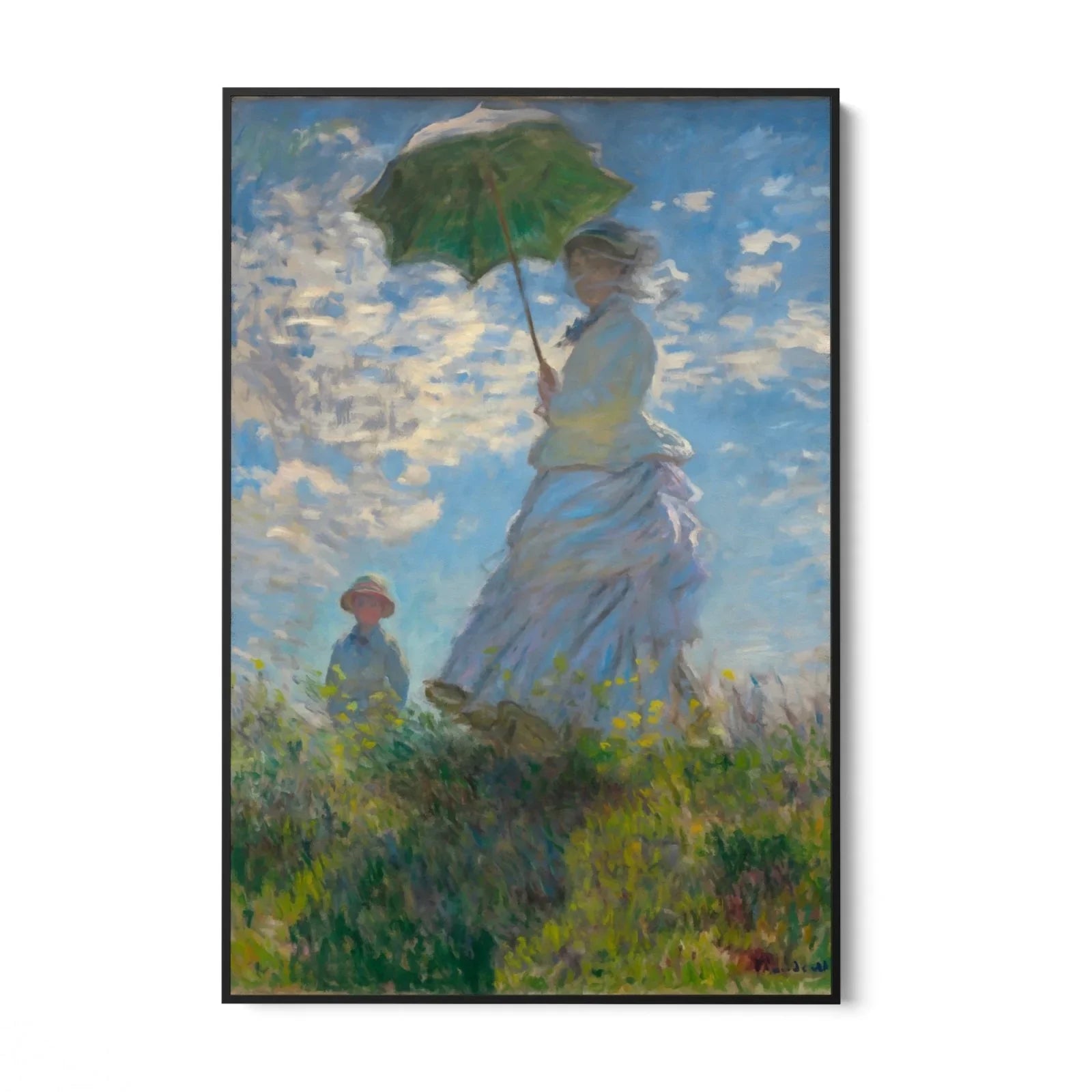 Woman with a Parasol, Claude Monet