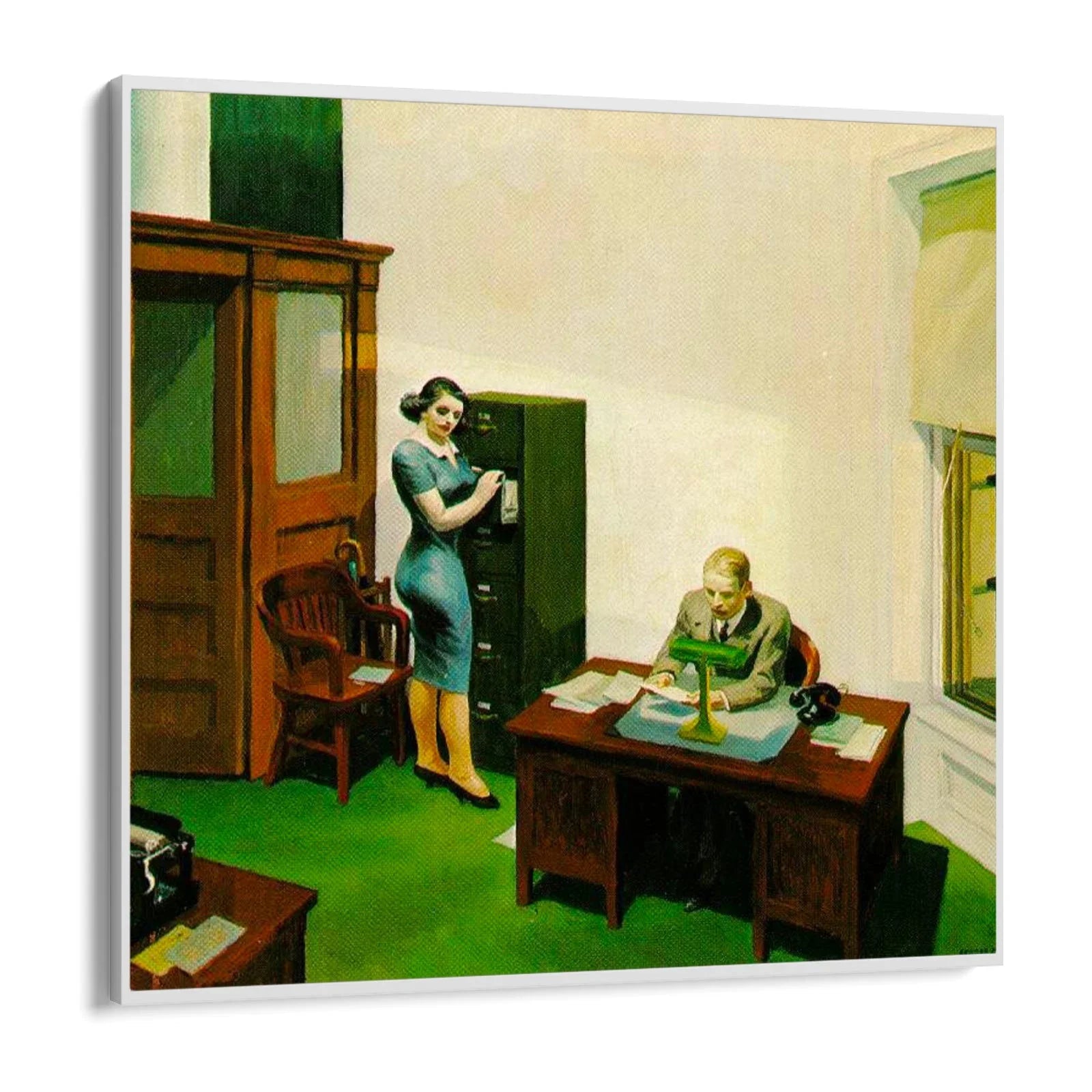 Night Office, Edward Hopper