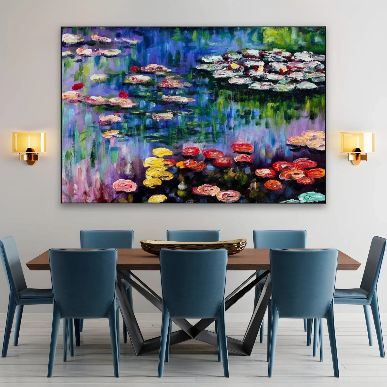 Water Lilies in the Pond at Giverny - Claude Monet