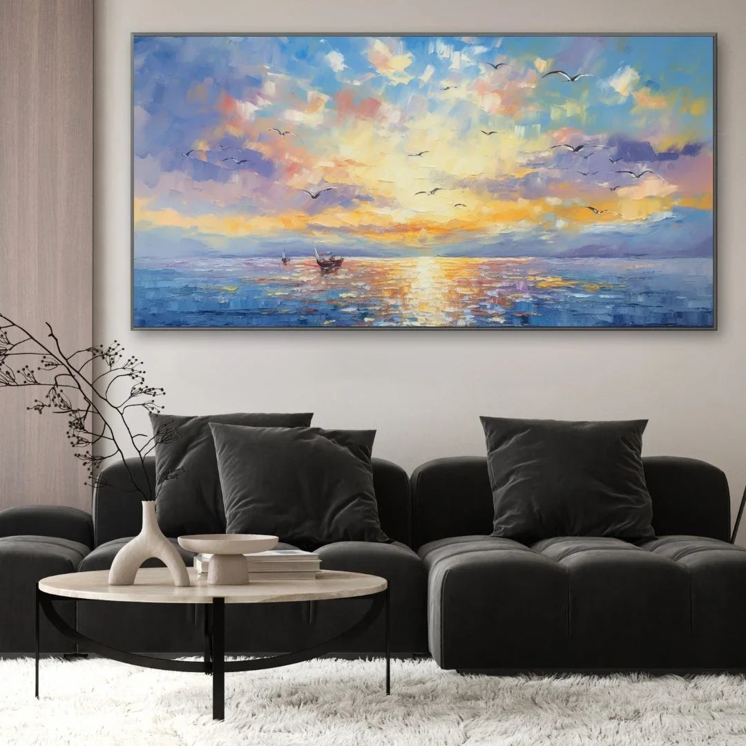 Sunset on the sea