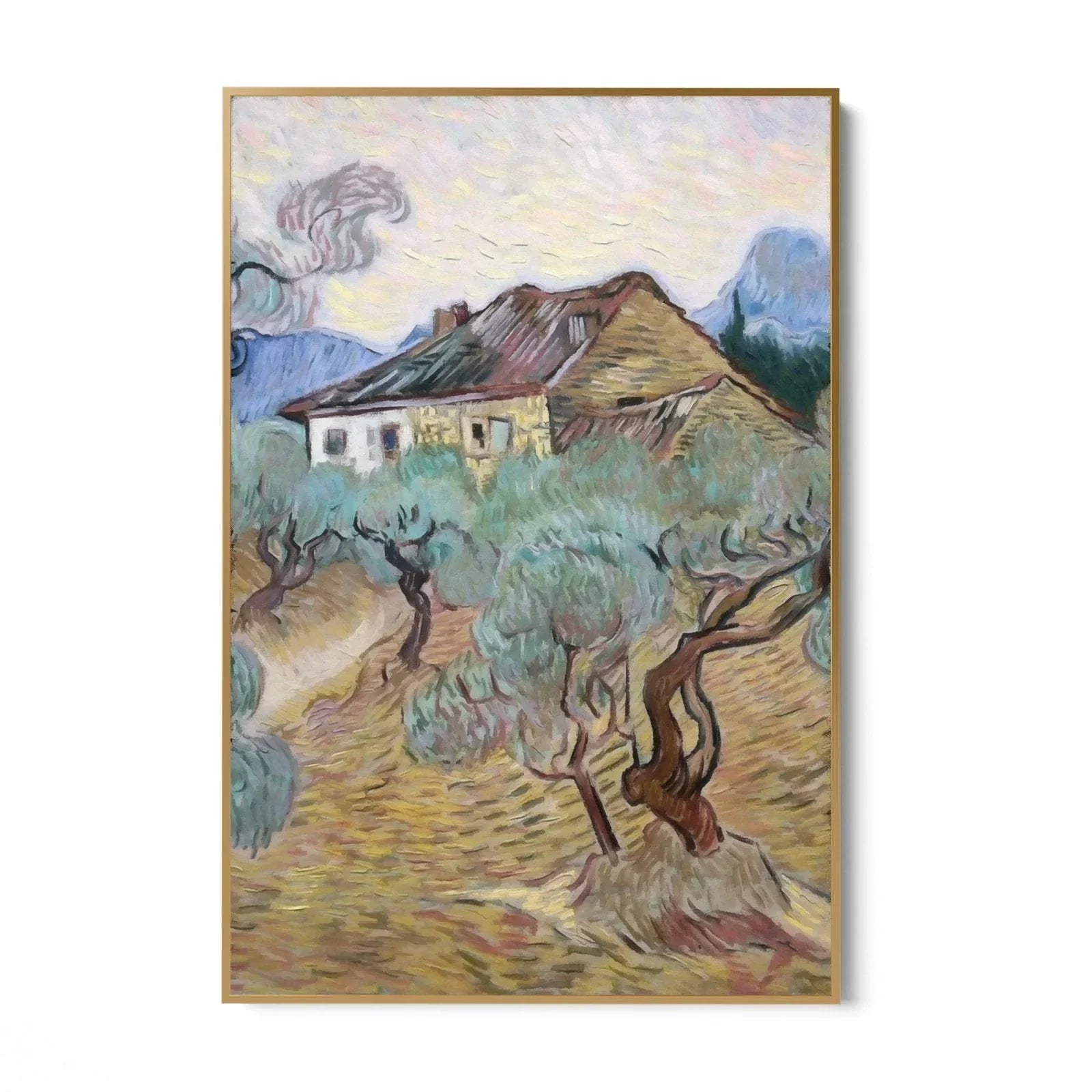 White Cottage Among Olive Trees, Vincent Van Gogh