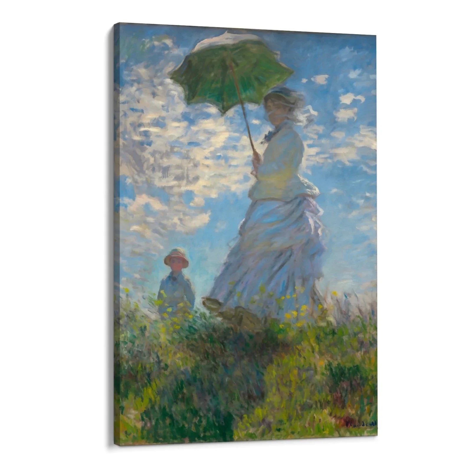 Woman with a Parasol, Claude Monet