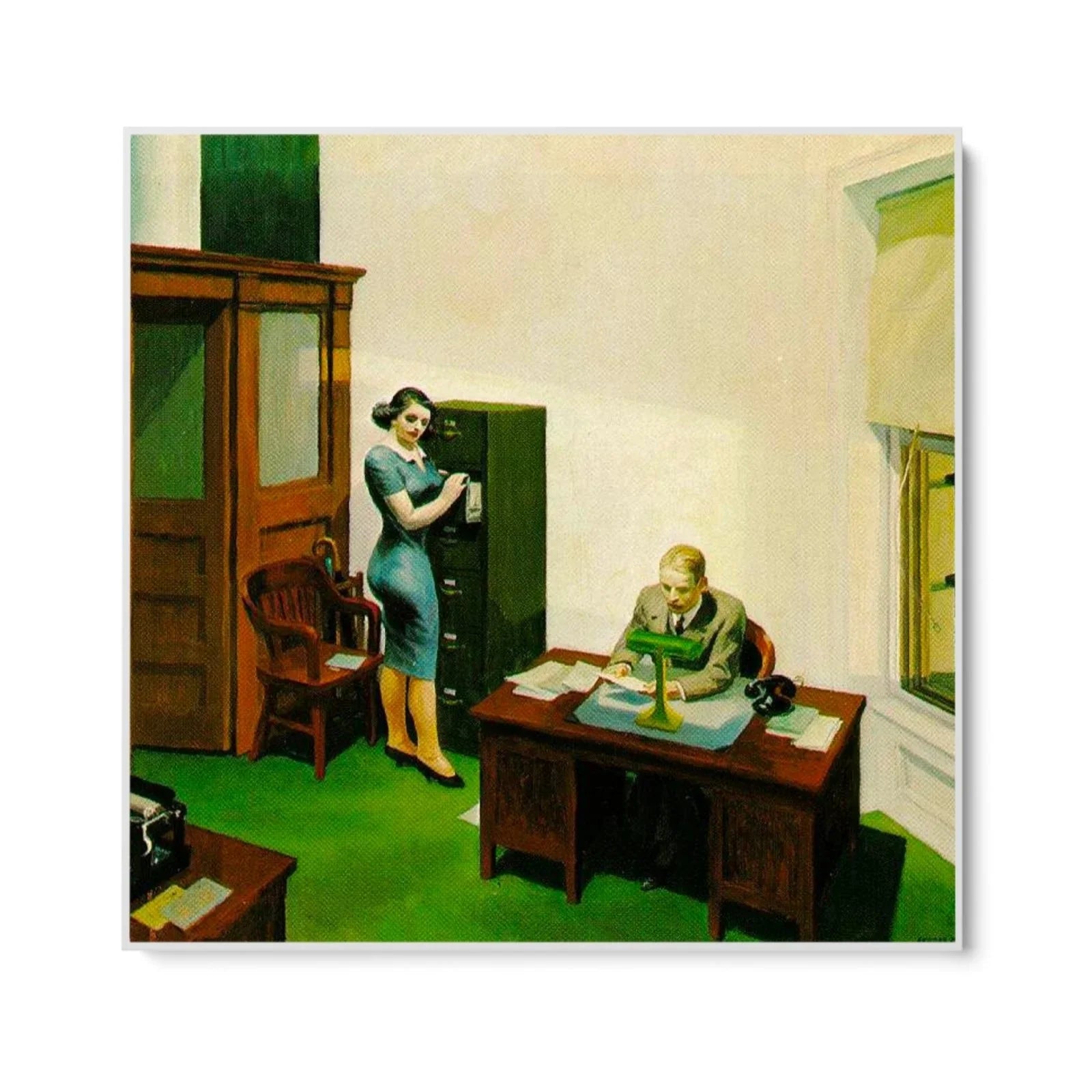 Night Office, Edward Hopper