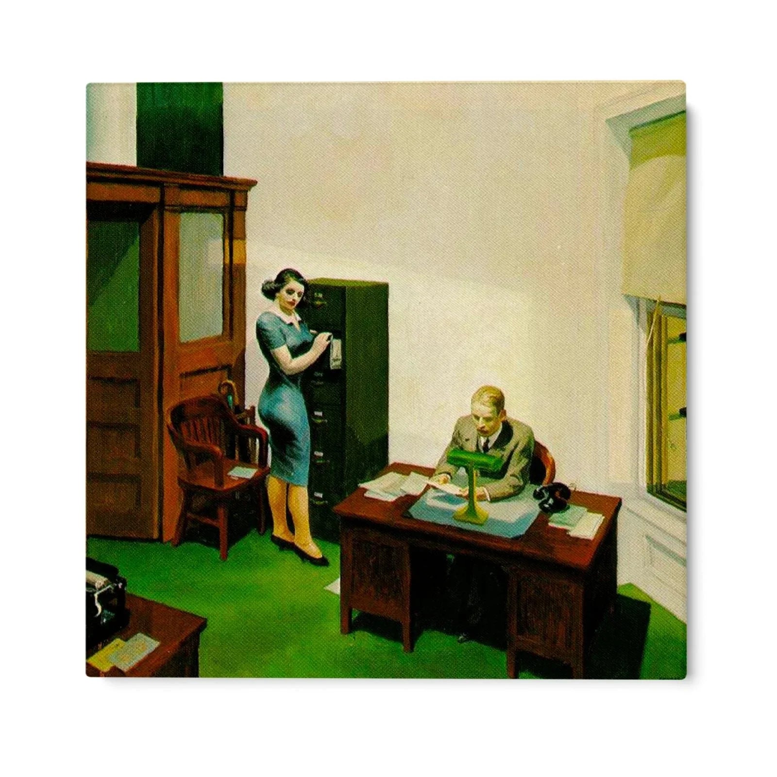 Night Office, Edward Hopper