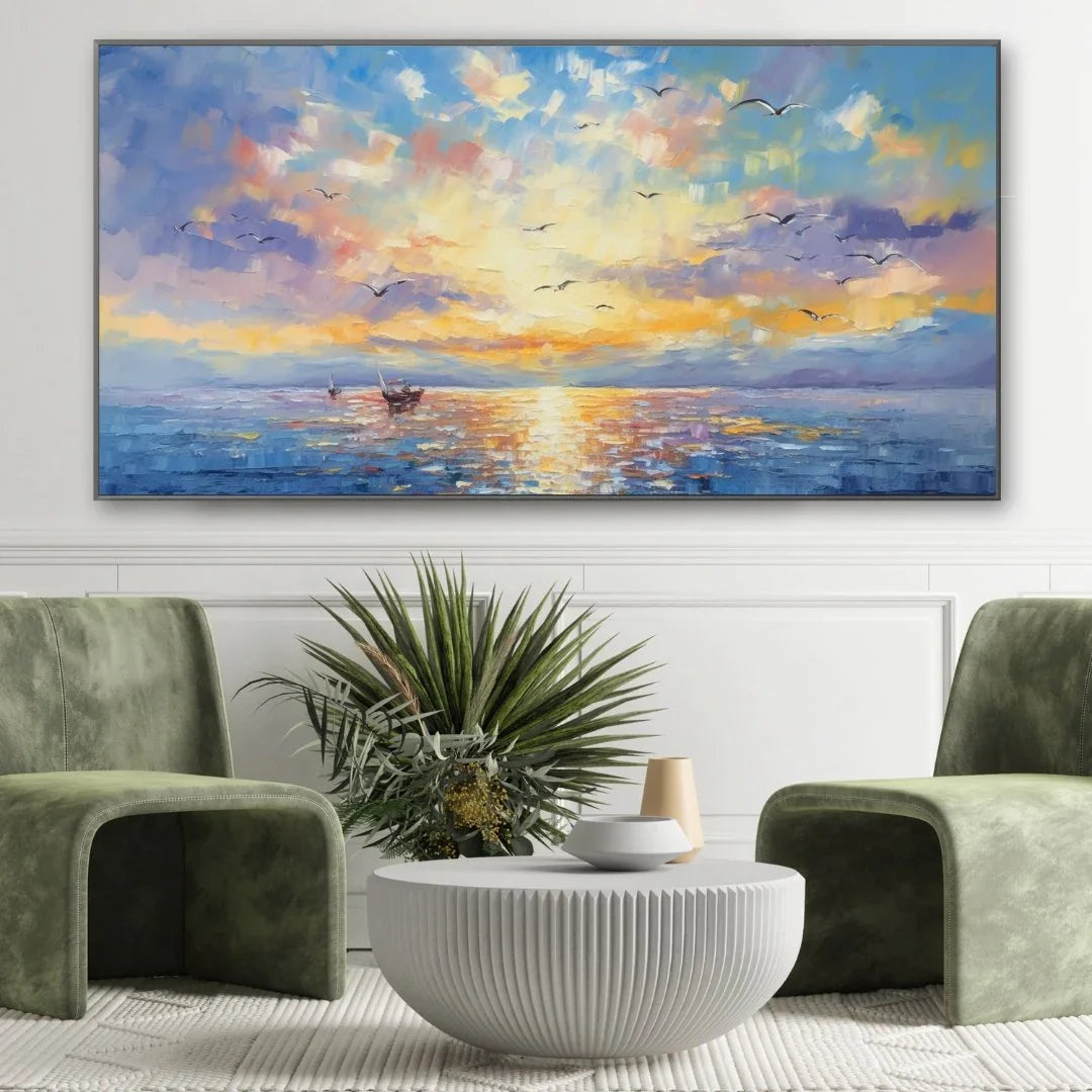 Sunset on the sea