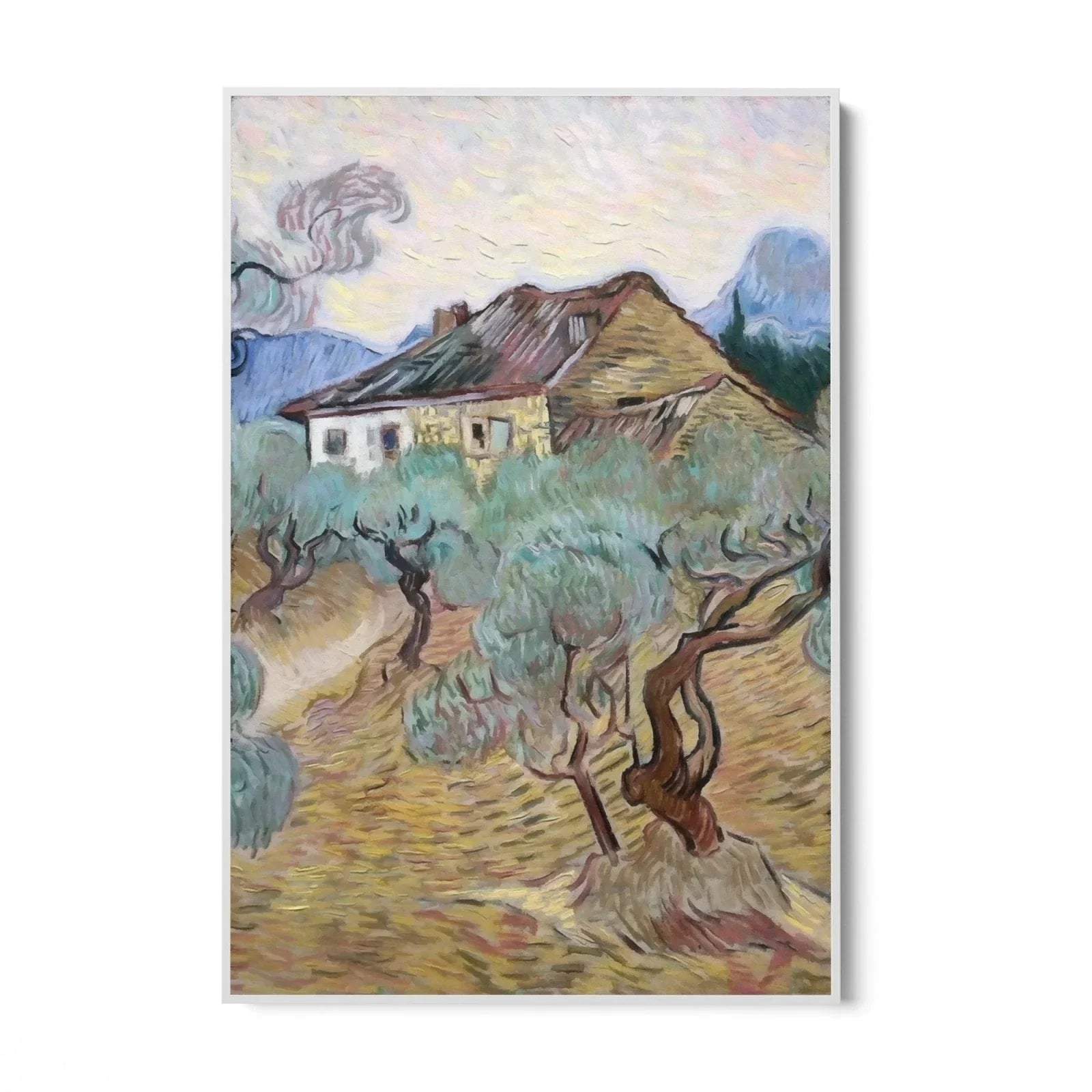 White Cottage Among Olive Trees, Vincent Van Gogh