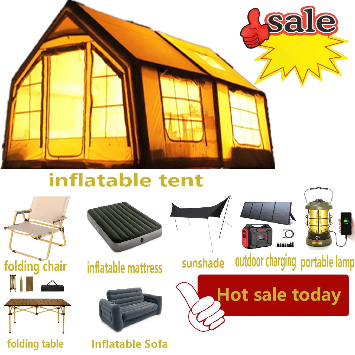 The advanced inflatable tent