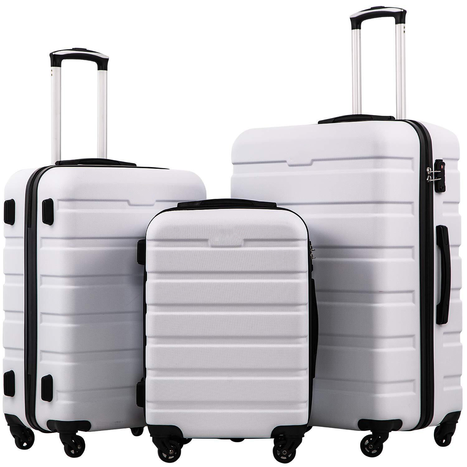 Luggage 3 Piece Set White