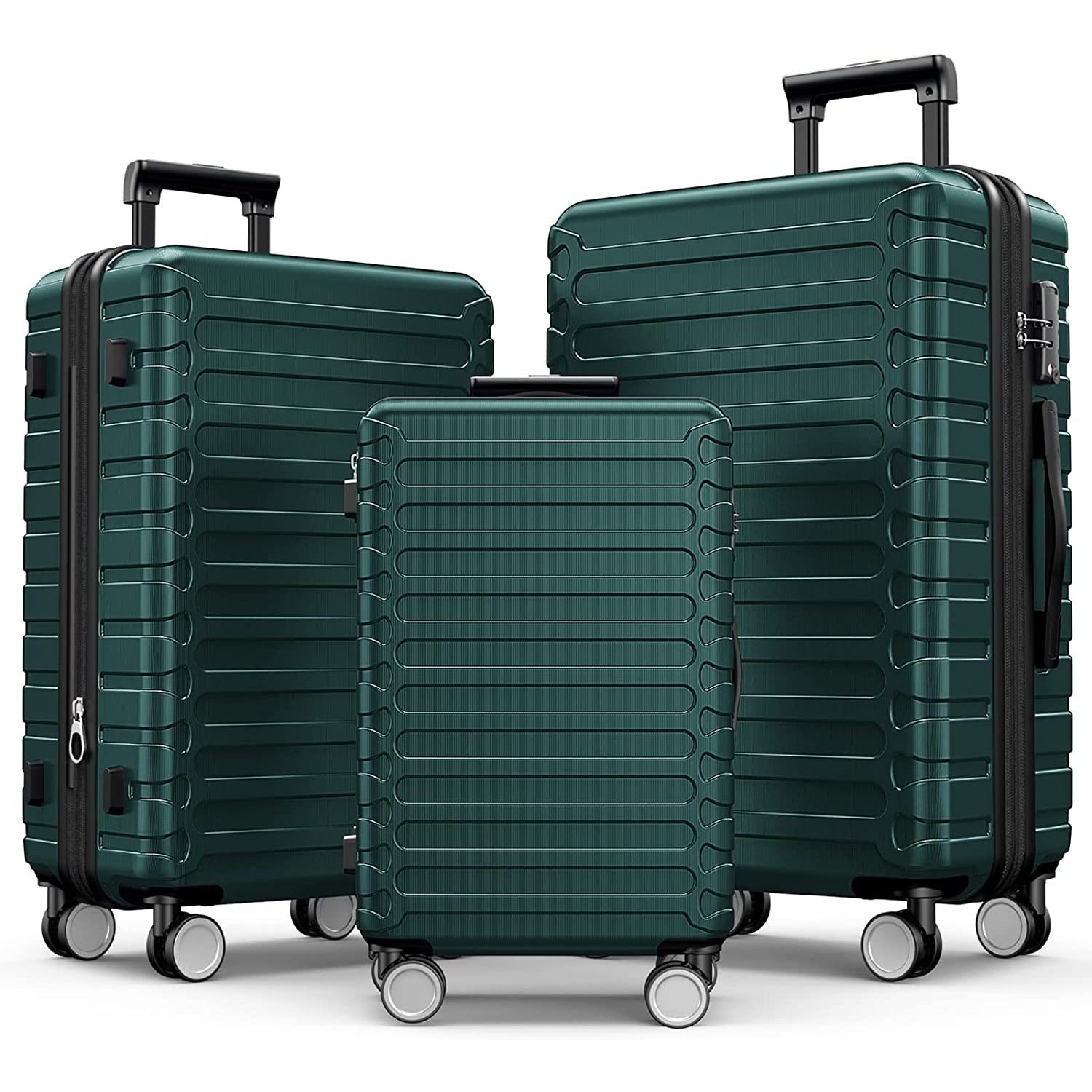 Luggage Sets Expandable ABS Hardshell 3pcs Clearance Luggage Hardside Lightweight Durable Suitcase sets Spinner Wheels Suitcase with TSA Lock