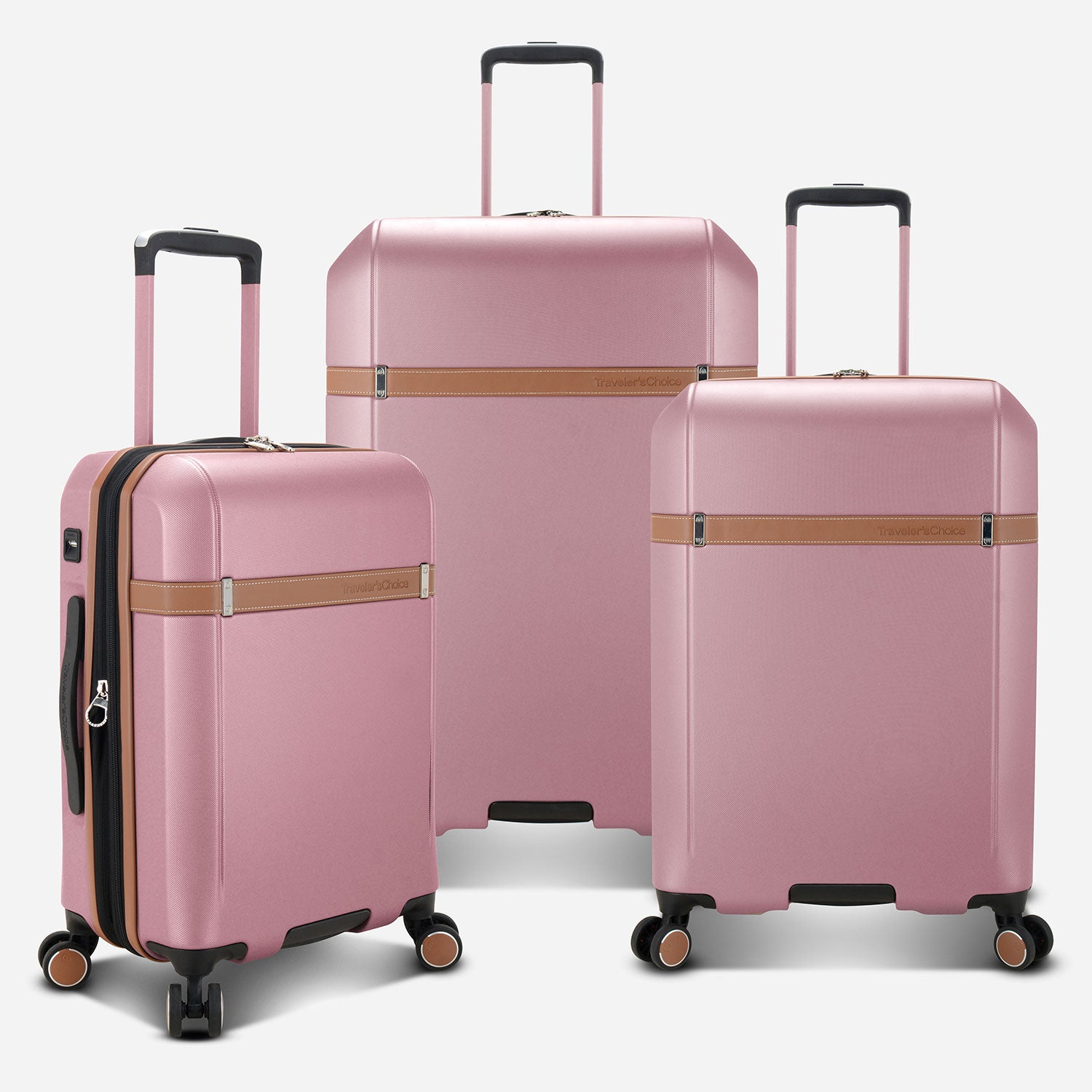 Candlewood 3 Piece Luggage Suitcase Set with 4 Spinner Wheels | Carry On with USB Port, Medium Checked, and Large Checked Suitcase