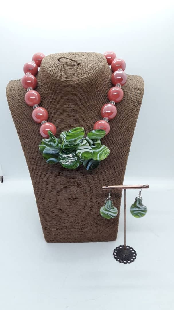 Necklace with Earring| African Jewelry set for Women|JS9