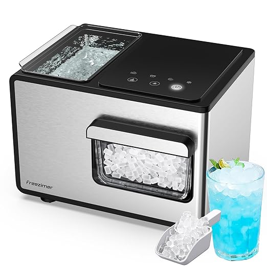 Freezimer Dreamice X3 | Nugget Ice Maker Countertop Sonic Ice Kid-Friendly