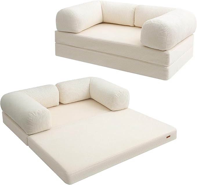 COMAX Folding Sofa Bed Queen Size, 4 in 1 Foldable Sofa