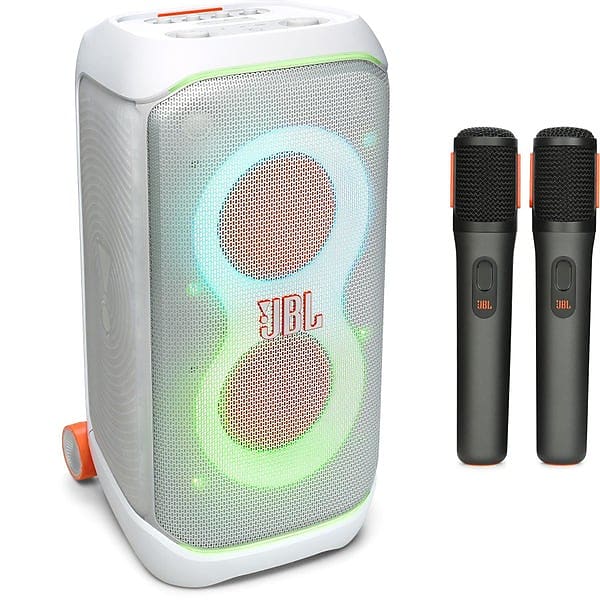 💝 Last Day For Clearance💥JBL PartyBox Stage 320 Bluetooth Speaker with Wireless Microphones