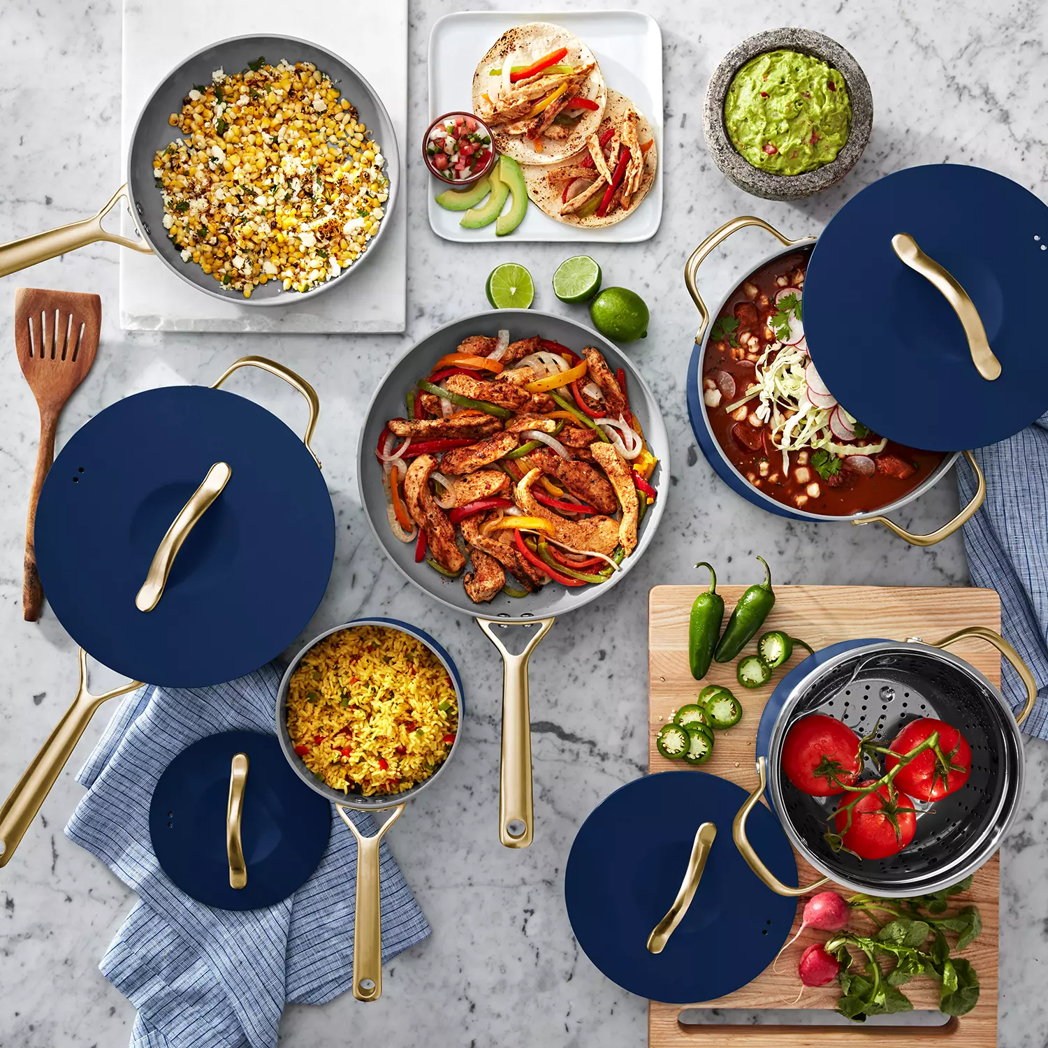 Overstock, clearance sale💥11-Piece Modern Ceramic Cookware Set