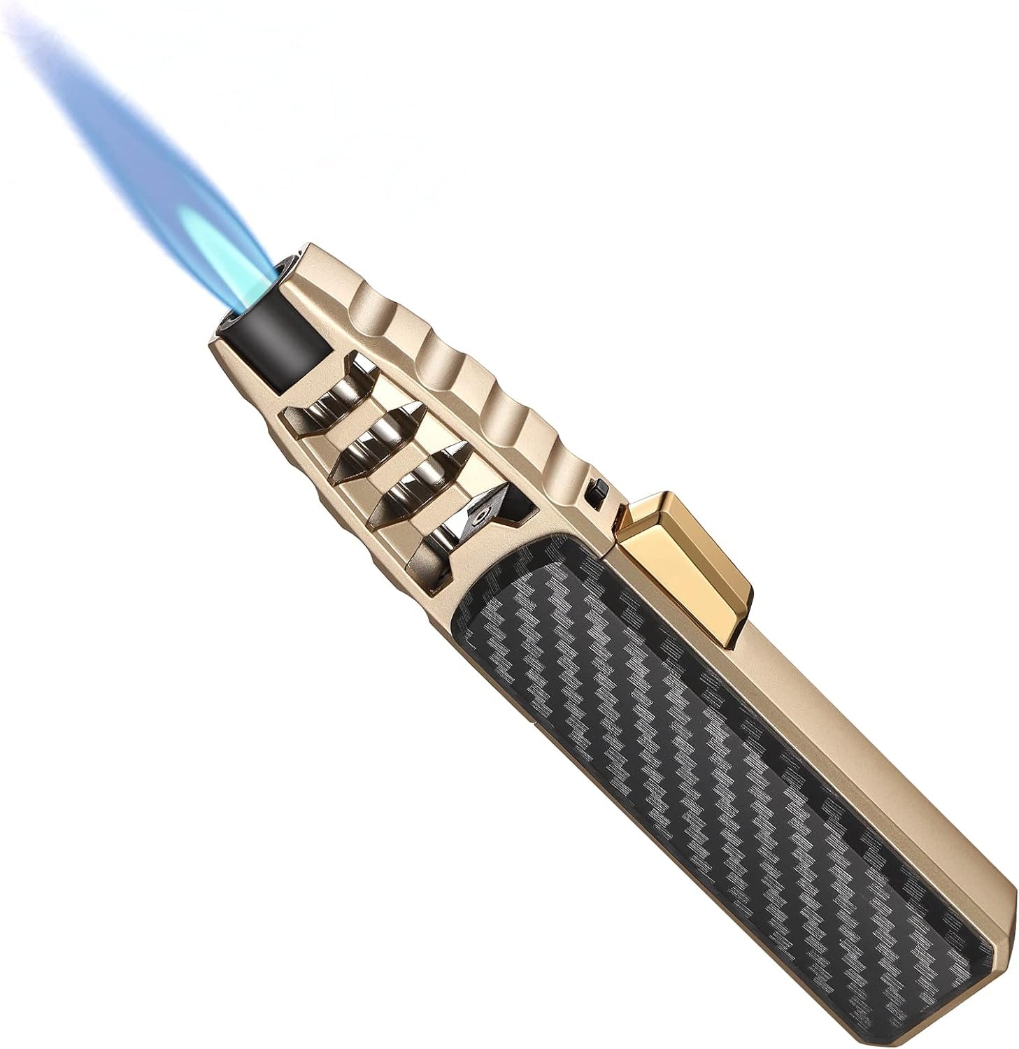 🔥Windproof Straight Torch Blue Flame Lighter