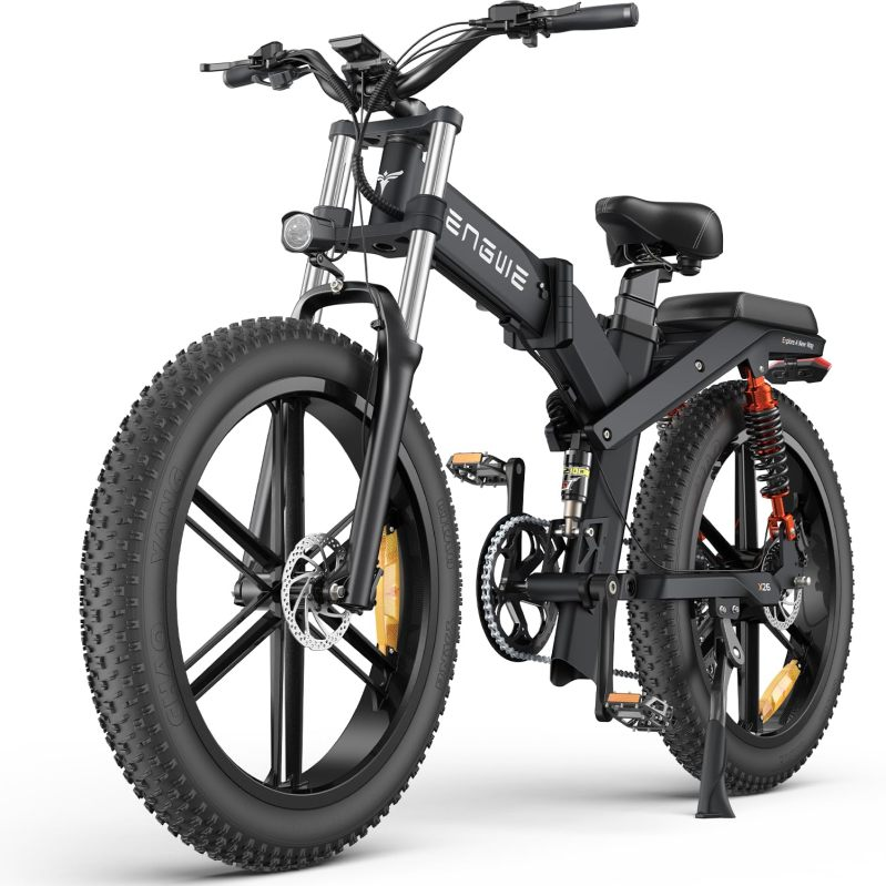 ENGWE X26 Fat Tire Electric Bike, 1200W(Peak) Motor Ebike for Adults,95 Miles 31MPH 26'' Mountain Ebike，48V19.2A(29.2Ah-Dual Battery Option),All Terrain