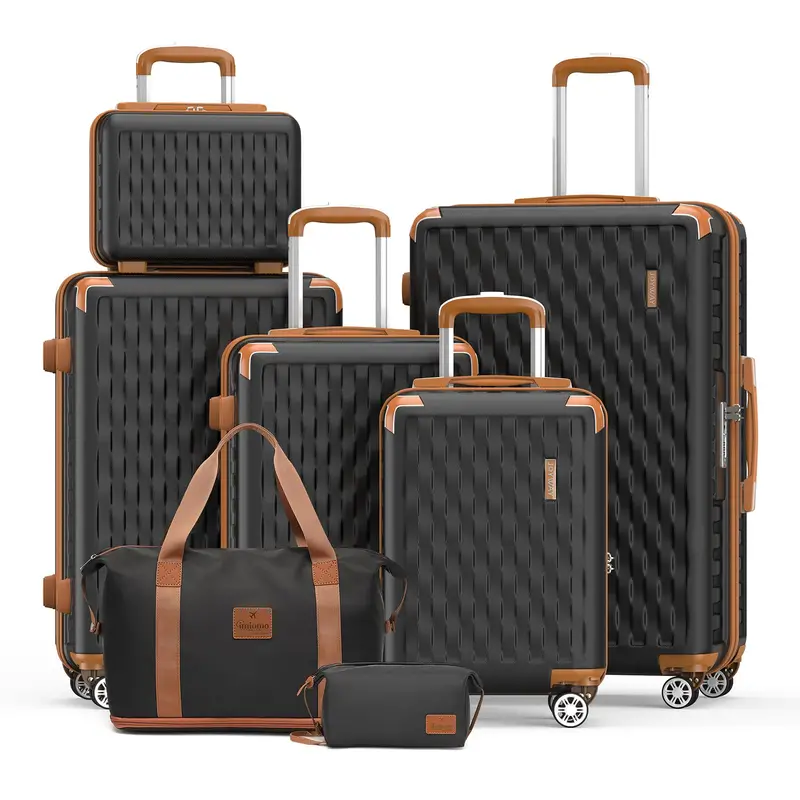 Travel Set 7-Piece Set with Handbag Amenity Bag