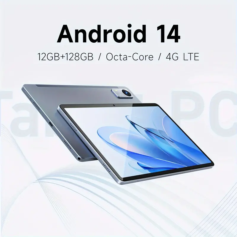 Android 14 Tablet 10.1-inch Face Unlock