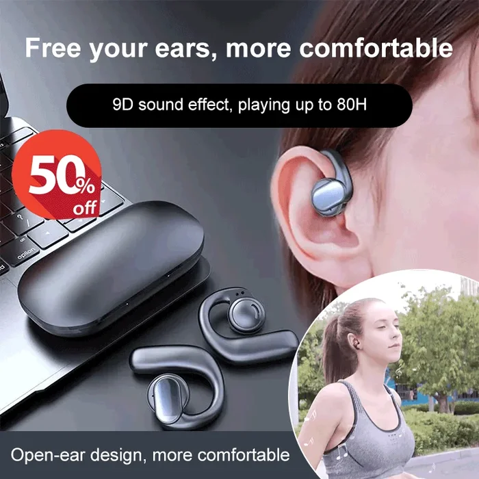 【Buy 1 Get 1 Free】🔥TWS wireless bone conduction digital Bluetooth earbuds