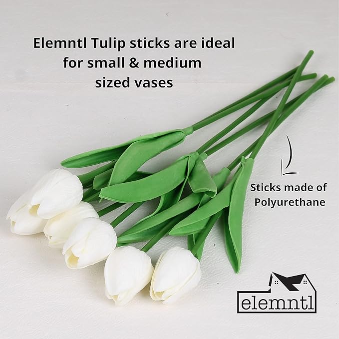 ✨Special price of the week $16.99💥-Realistic, UV-resistant artificial tulip flowers💐