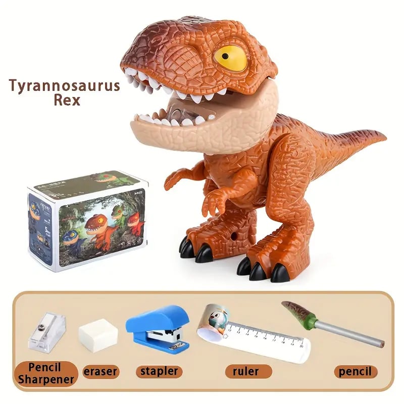 (💦SUMMER HOT SALE- 49% OFF💦)🦖🦖5-in-1 Dinosaur Stationery Set 🎉 GET EXTRA 10% OFF