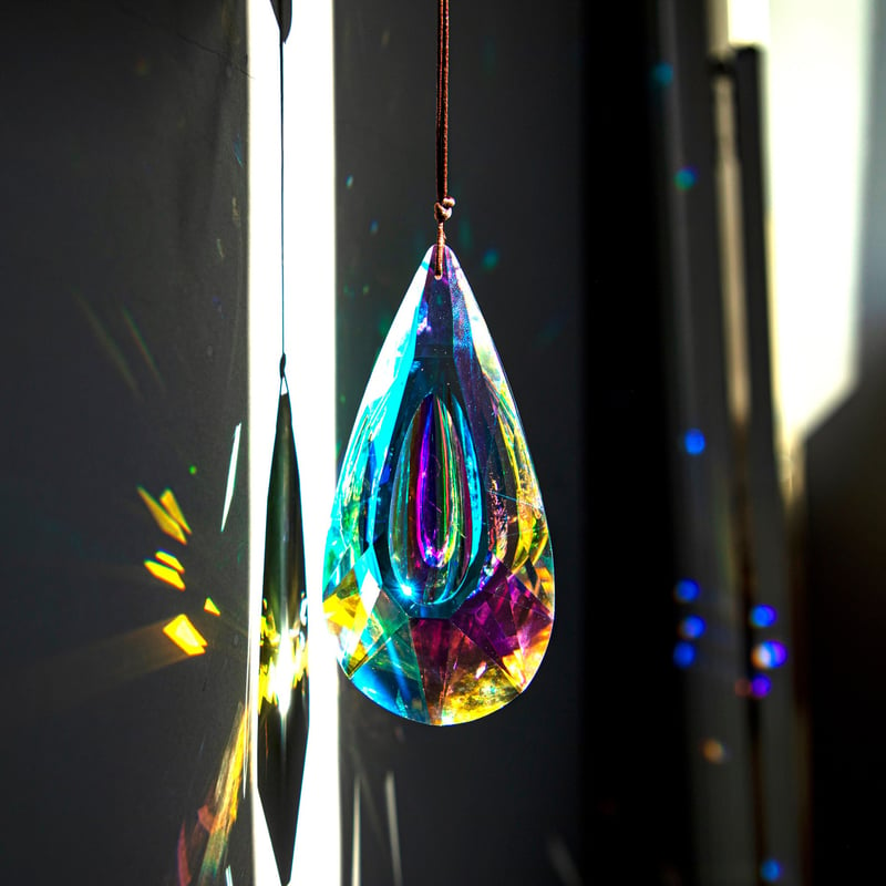 🔥HOT SALE NOW 49% OFF 🎁Color Hanging Crystals Prism Suncatcher