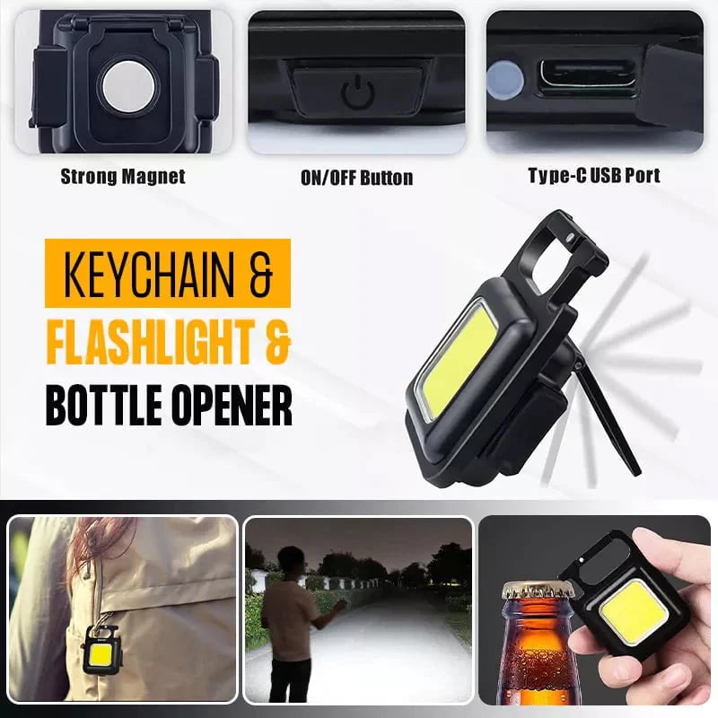 Multifunctional Keychain Rechargeable Light