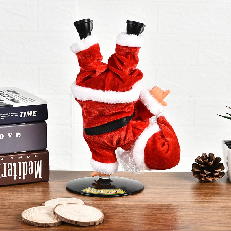 Creative electric handstand hip-hop Santa Claus doll