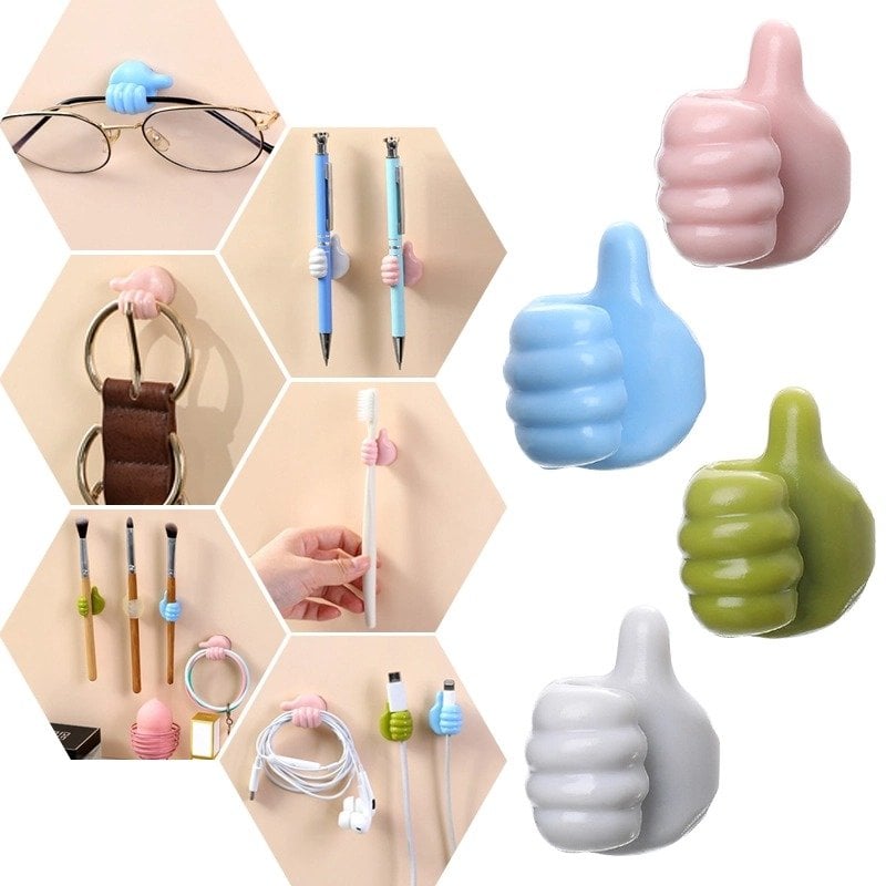 10Pcs Creative Thumbs Up Shape Wall Hook