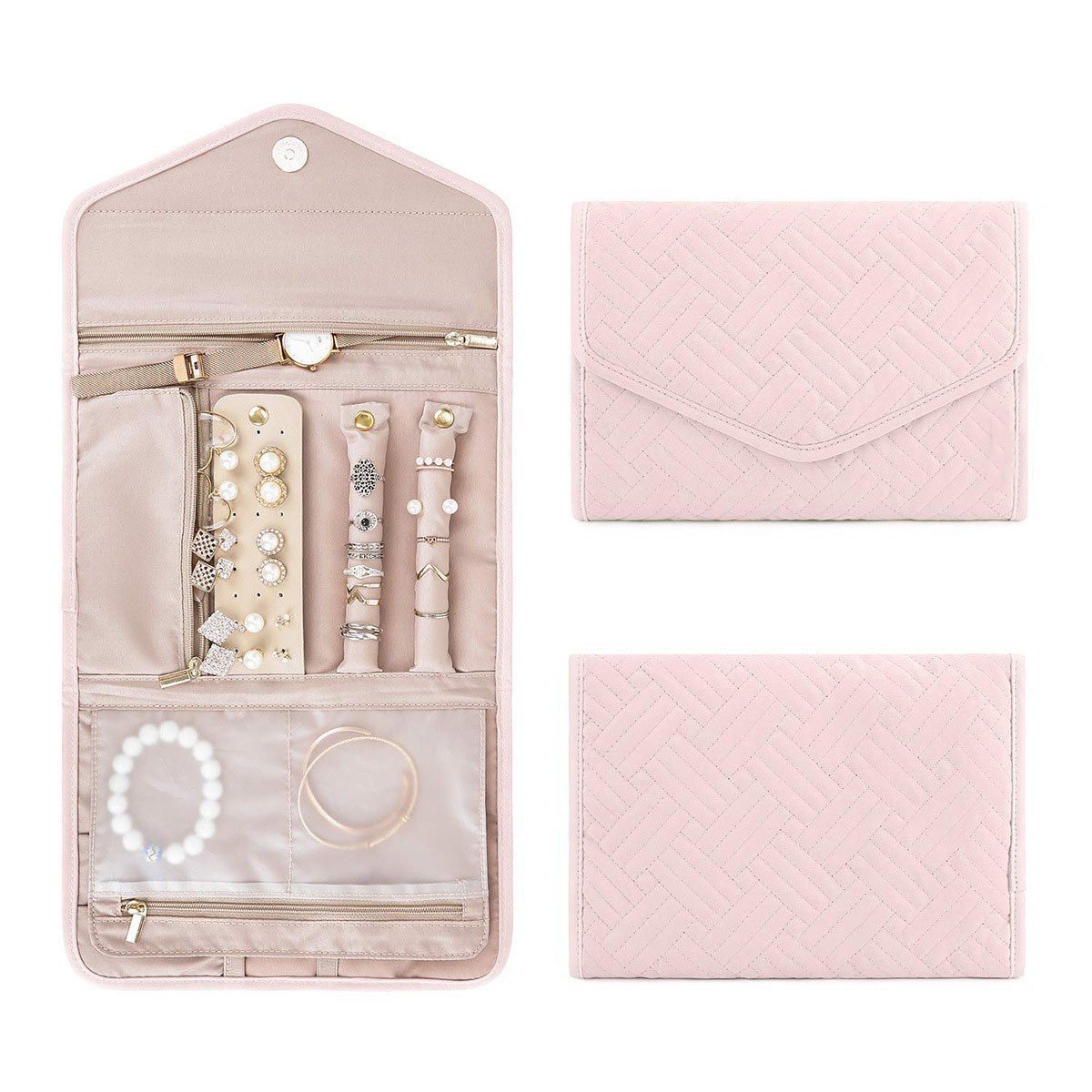 Stylish Versatile Folding Jewelry Organizer Bag