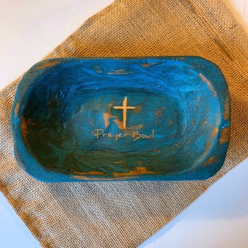 Prayer Bowl Dough Bowl Cross religious gifts