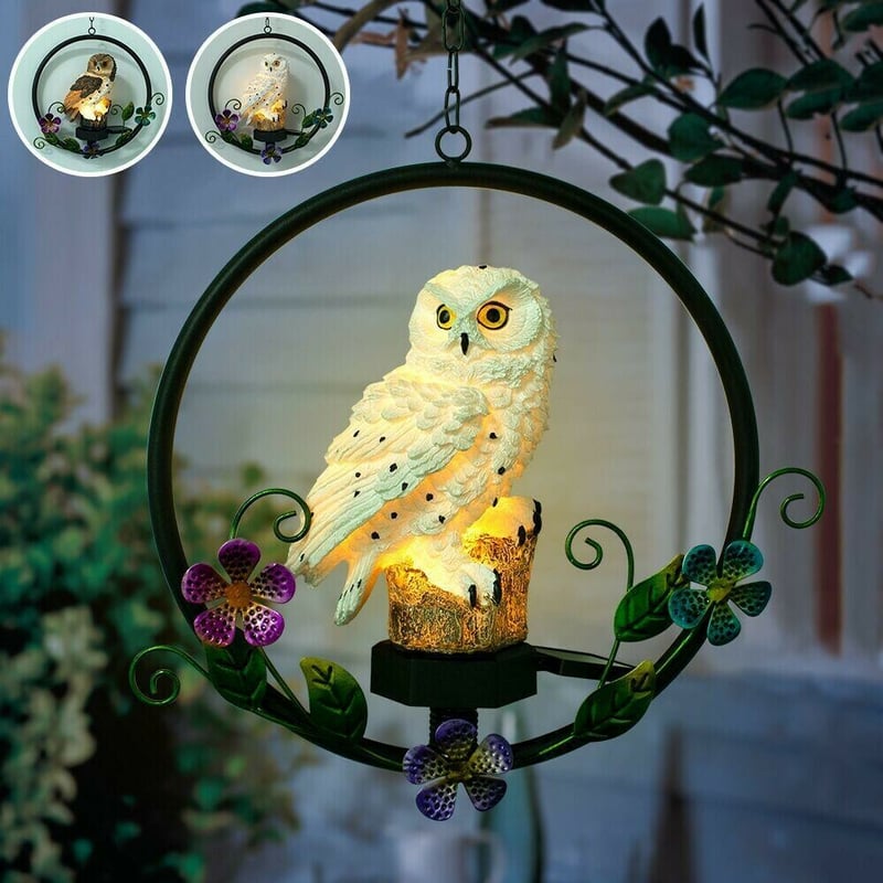 🔥Buy 2 Free Shipping - Solar Owl Wind Chime Lamp Decoration Ornament🦉