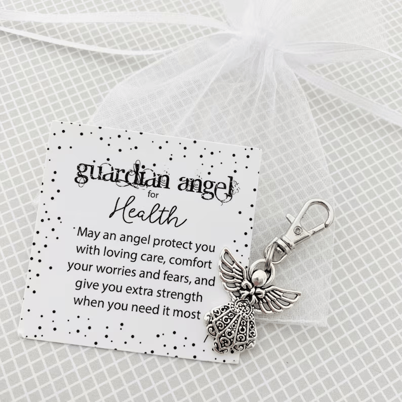 🔥LAST DAY 49% OFF - 🎁 Guardian Angel Keychain - Best Friend Gift